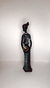 Mulheres africanas estatueta 3 opções modelo enfeite decorativo em resina Valor unitário. - comprar online