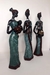 Mulheres africanas estatueta 3 opções modelo enfeite decorativo em resina Valor unitário. - loja online