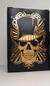 Baralho caveira poker black 1 jogo de cartas plásticas preto 2 opções cor impressa dourada ou prateada. - Holly Variedades