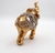 Elefante dourado decorado efeito glitter e detalhes espelhados. P/M/ou G Enfeite em resina. Valor unitário. na internet