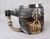 Canecas caveiras crânio inox decoradas 3D resina vikings halloween 3 modelos Valor Unitário na internet