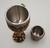 Kit Taça Caveira Crânio cálice e copo shot Inox vários modelos para escolher decorados em resina 3D resina estilo medieval viking Halloween Valor de um kit - comprar online