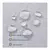 Cortina Baño Raso Diamantes Hotelera - City Blanco - NyM BLANCO Y DECO