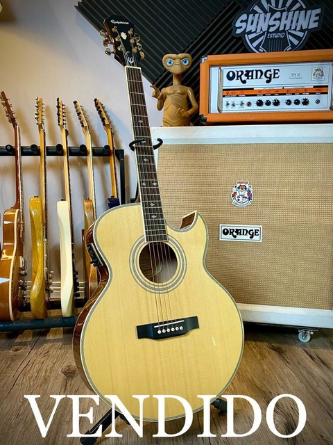 ***VENDIDO*** Violão Epiphone PR5-E 2021 Natural. (Novo)