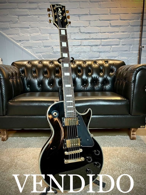 ***VENDIDO*** Burny Les Paul Custom Blackbeauty RLC-115 2007 Ebony.