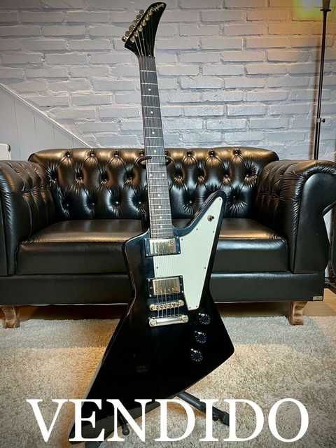 ***VENDIDO*** Epiphone Explorer Korina Gold 58 2010 Black.