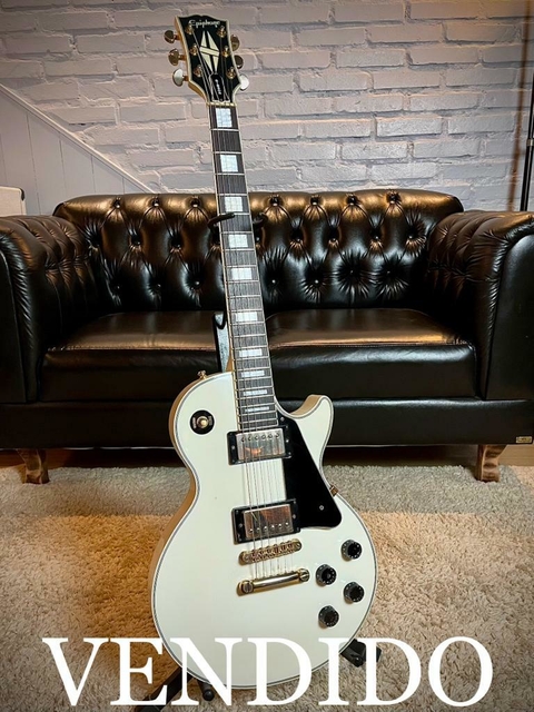 ***VENDIDO*** Epiphone Les Paul Custom Japan 2001 Alpine White.