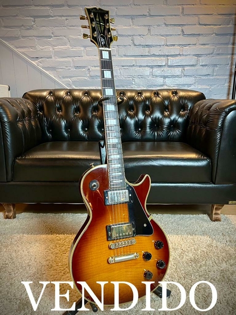 ***VENDIDO*** Hurricane Les Paul Custom Japan Moridaira 1986 Tobacco Sunburst.
