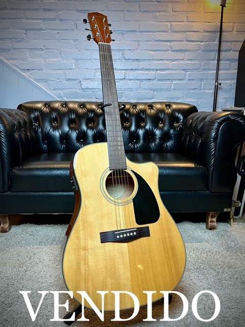 ***VENDIDO*** Violão Fender CD-60 CE Dreadnought 2012 Natural.