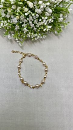 Pulseira Pérola e Zircônia - comprar online