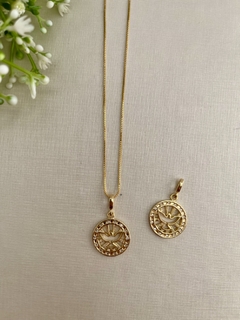 Pingente Espirito Santo com micro zircônias - comprar online