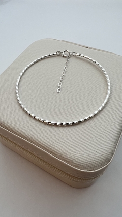 Bracelete torcido Prata 925.