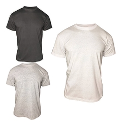 Kit 3 Camisetas Básicas Lisas Masculina 100% Algodão T-shirt
