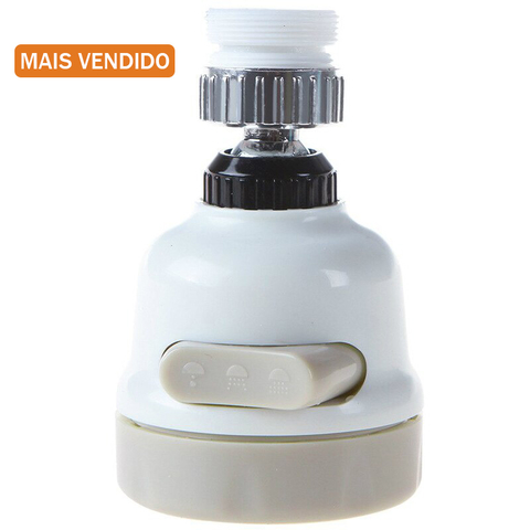 Bico de Torneira Chuveirinho Flexível Rotativa 3 Jatos