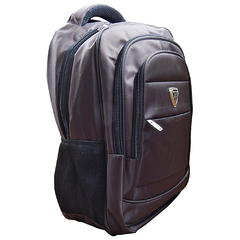 Mochila Escolar 100% Poliéster Reforçada - Marron e Preta - comprar online