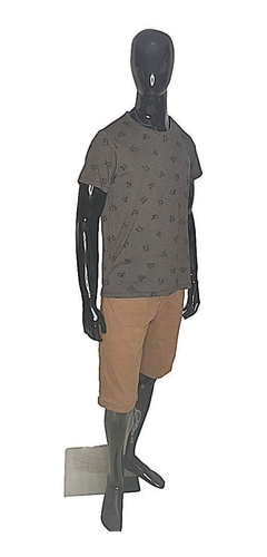 Camiseta Masculina Caveiras Estampada - T-shirt Cinza Escuro - loja online
