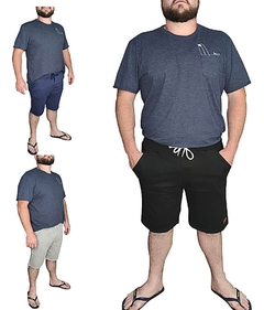 Kit Com 03 Bermudas Moletom - Casual - Academia - Super Top - comprar online