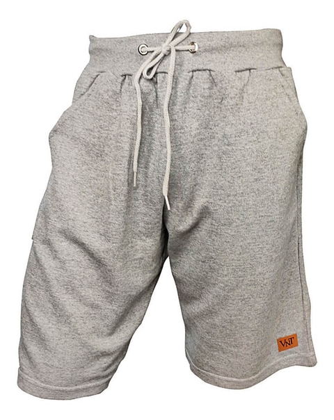 Bermuda Moletom Cinza - Casual - Academia - Cor Lisa - Top