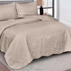 Colcha Agra King Concreto Camesa - Art & Capricho  | Cama, mesa, banho, cortinas, tapetes e decorações em geral!