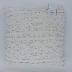 Capa de Almofada Tricot Chenille Rozac Niazitex Branco na internet