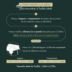 Toalha de Mesa 1,40x1,40 Botanica Dohler Clean - loja online