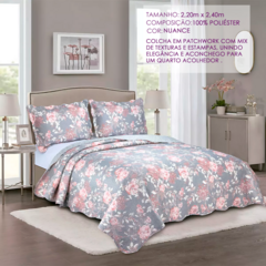 Imagem do Colcha Evolution Patchwork Casal Nuance Camesa
