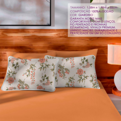 Jogo Lençol Casal 3 peças Vivaldi Premium Giardino Sul Brasil - Art & Capricho  | Cama, mesa, banho, cortinas, tapetes e decorações em geral!