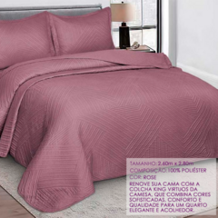 Colcha King Virtuos Rose Camesa - loja online