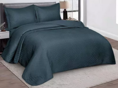 Colcha Virtuos Solteiro Marinho Camesa - comprar online