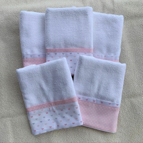 Kit Cinco Fraldas Atoalhadas | Chuva de Amor - comprar online