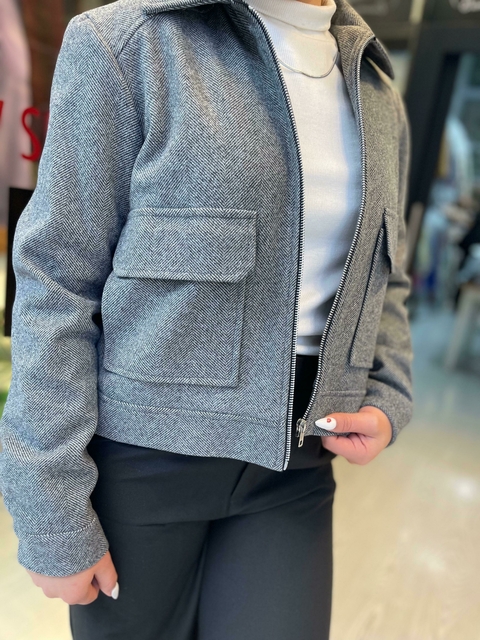 CAMPERA LOLA (PAÑO ESPIGADO) - comprar online