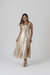 VESTIDO DE COURO AURORA COMPRIMENTO MIDI