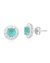 BRINCO JOIA FLOR VERDE TIFANNY [BQ.147]