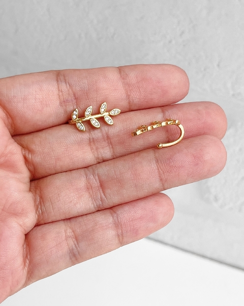 PIERCING FAKE FOLHAS - CONTRA CONCH [TAL.243]