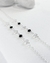 PULSEIRA SOUL ZIRCÔNIA NEGRA E CRISTAL [L.240]