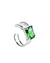 PIERCING FAKE BAGUETE ZIRCÔNIA RETANGULAR VERDE [SX.276]