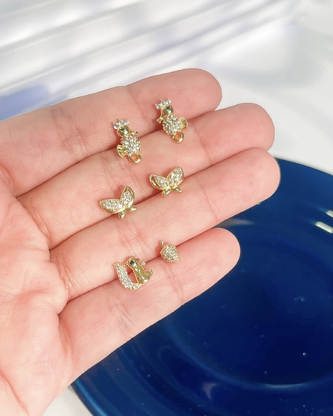 TRIO NATUREZA CRAVEJADO CRISTAL [TAL. 245]