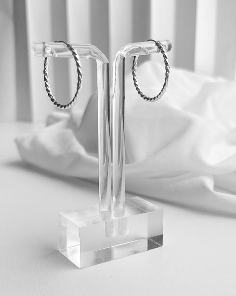 ARGOLA REDONDA FIO TORCIDO - 25 MM [SX.179]