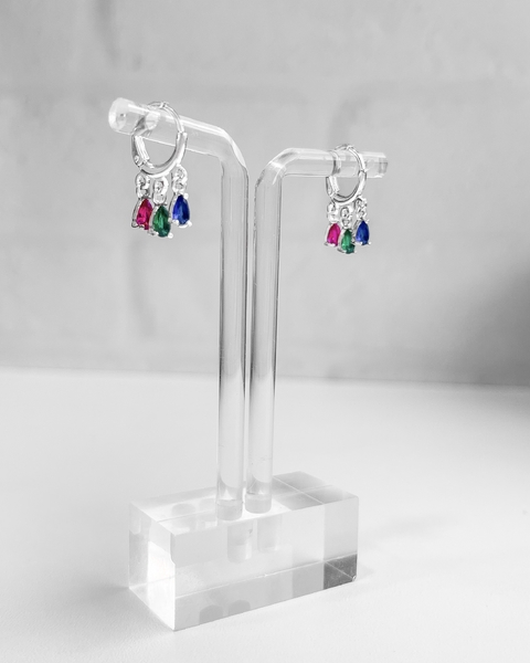 ARGOLA GOTAS COLORIDAS [SX.045]