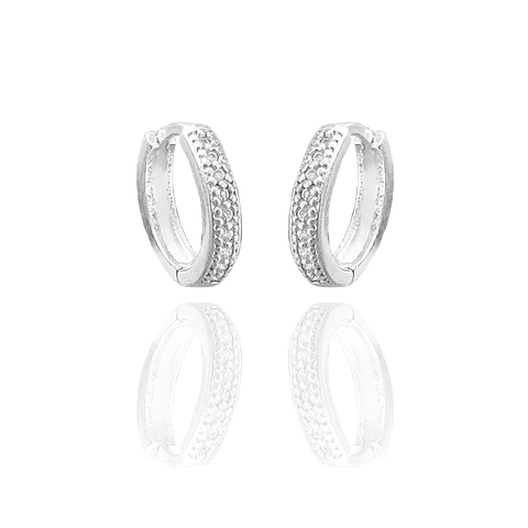 ARGOLA CRAVEJADA BOLEADA COM DETALHES - 1 FILEIRA - 13 MM [L.124]