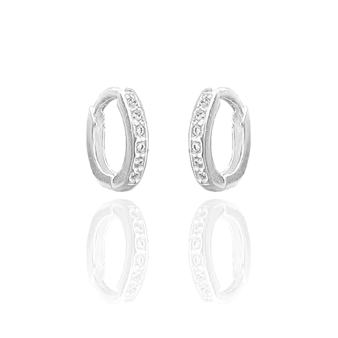 ARGOLA CRAVEJADA RETA - 1 FILEIRA - 10 MM [L.122]