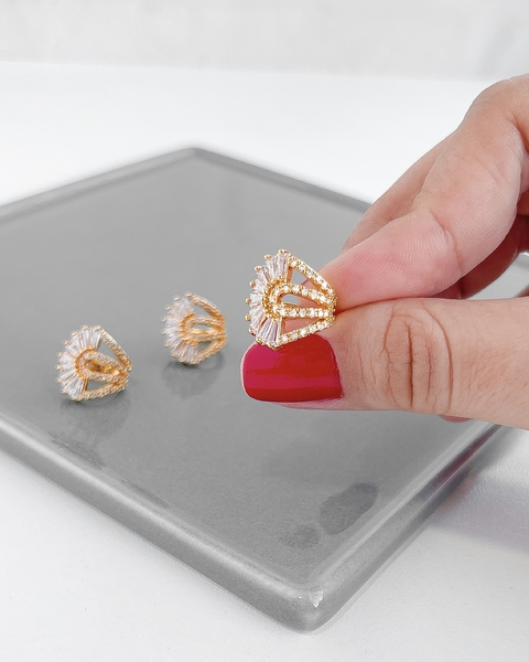 PIERCING FAKE FLOR CRAVEJADO [TAL.310]