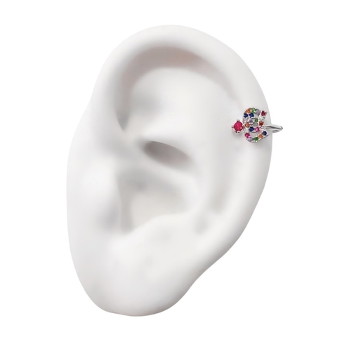 PIERCING FAKE COROA CRAVEJADA [MY.027]