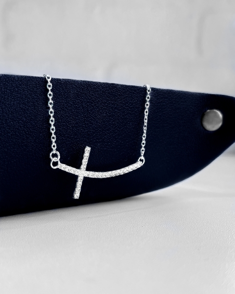 COLAR CARTIER CRUZ HORIZONTAL CRISTAL [SX.200]