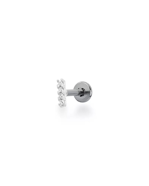 PIERCING MINI BARRA CRISTAL - FURO PINO [SX.330]