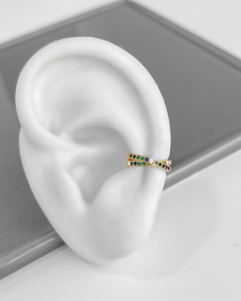 PIERCING FAKE INFINITO CRAVEJADO COLORIDO [TAL.317]