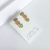 BRINCO EAR CUFF CORAÇÕES CRAVEJADOS COLORIDOS [TAL.355]