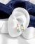 BRINCO EAR HOOK CORAÇÃO ZIRCÔNIAS COLORIDAS [TAL.326] - comprar online