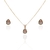 CONJUNTO PONTO DE LUZ GOTA [TAL.293] - Mar em Prata