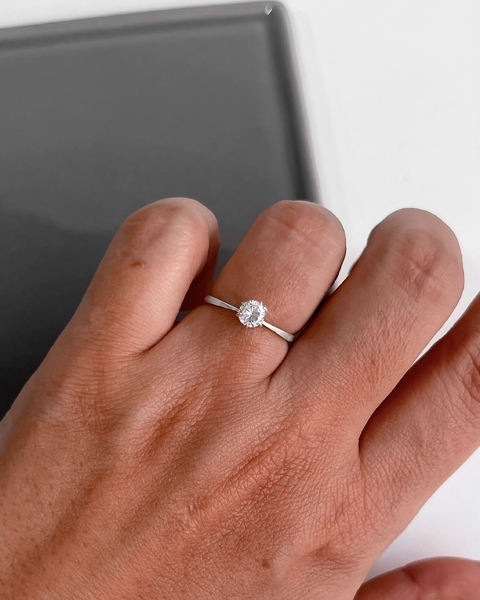 ANEL SOLITÁRIO MARIANA 5 MM [A.056] - comprar online